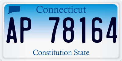 CT license plate AP78164