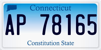CT license plate AP78165