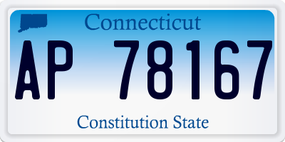 CT license plate AP78167