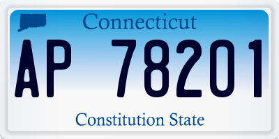 CT license plate AP78201
