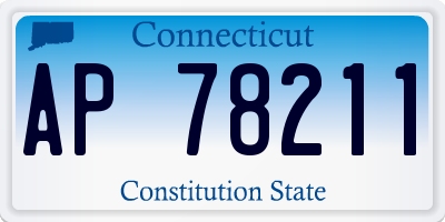 CT license plate AP78211