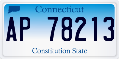CT license plate AP78213