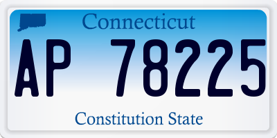 CT license plate AP78225