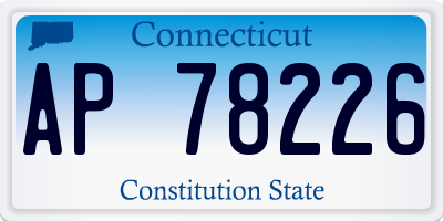 CT license plate AP78226