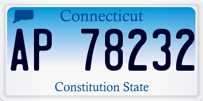 CT license plate AP78232