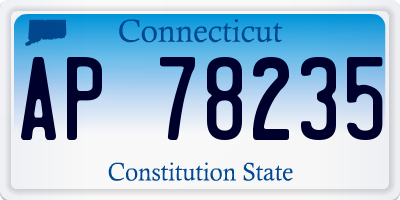 CT license plate AP78235