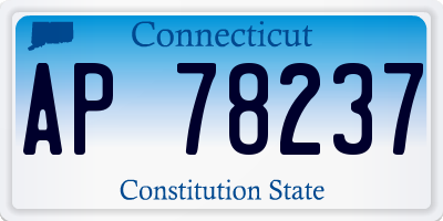 CT license plate AP78237