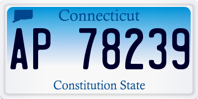 CT license plate AP78239