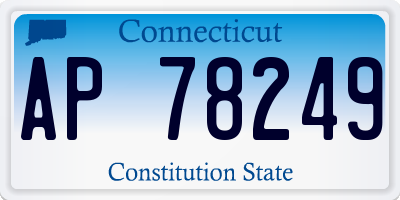 CT license plate AP78249