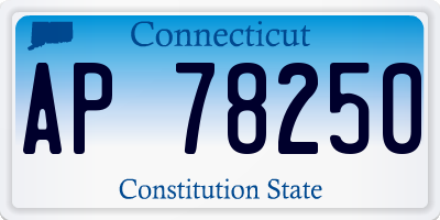 CT license plate AP78250