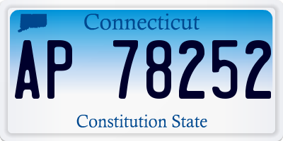 CT license plate AP78252
