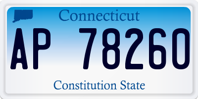 CT license plate AP78260
