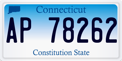 CT license plate AP78262