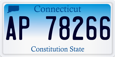 CT license plate AP78266