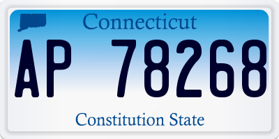 CT license plate AP78268