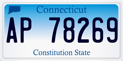 CT license plate AP78269