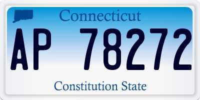 CT license plate AP78272