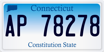 CT license plate AP78278