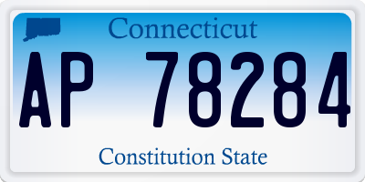 CT license plate AP78284