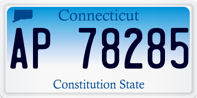 CT license plate AP78285