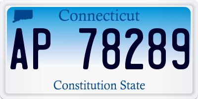 CT license plate AP78289