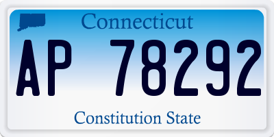 CT license plate AP78292