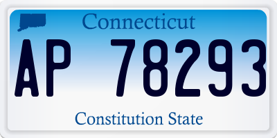 CT license plate AP78293