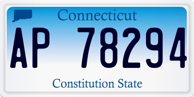 CT license plate AP78294