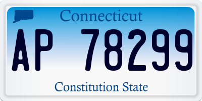 CT license plate AP78299
