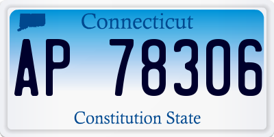 CT license plate AP78306