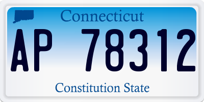 CT license plate AP78312