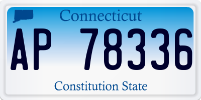 CT license plate AP78336