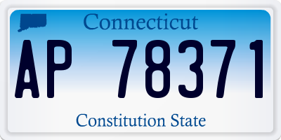 CT license plate AP78371