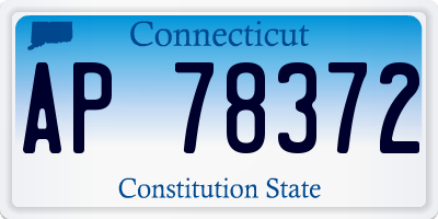 CT license plate AP78372