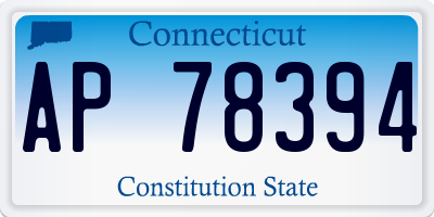 CT license plate AP78394