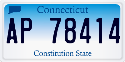 CT license plate AP78414