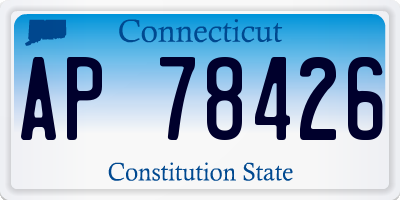 CT license plate AP78426