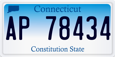 CT license plate AP78434