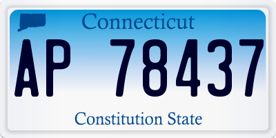 CT license plate AP78437