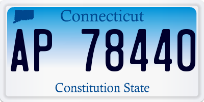 CT license plate AP78440
