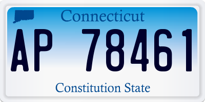 CT license plate AP78461