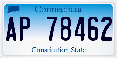 CT license plate AP78462