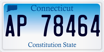 CT license plate AP78464
