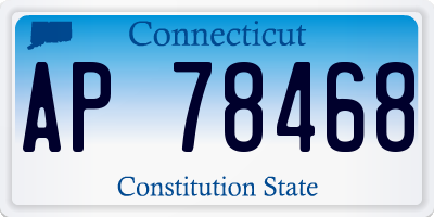 CT license plate AP78468