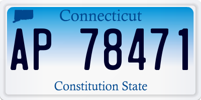 CT license plate AP78471