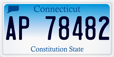 CT license plate AP78482