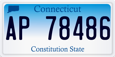 CT license plate AP78486