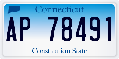 CT license plate AP78491