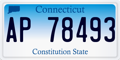 CT license plate AP78493