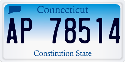 CT license plate AP78514